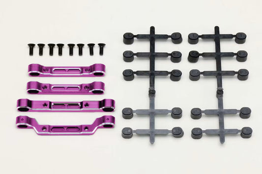 Yokomo Aluminium Adjustable Suspension Mount Set (for RD2.0) - Purple - RD-301ASP