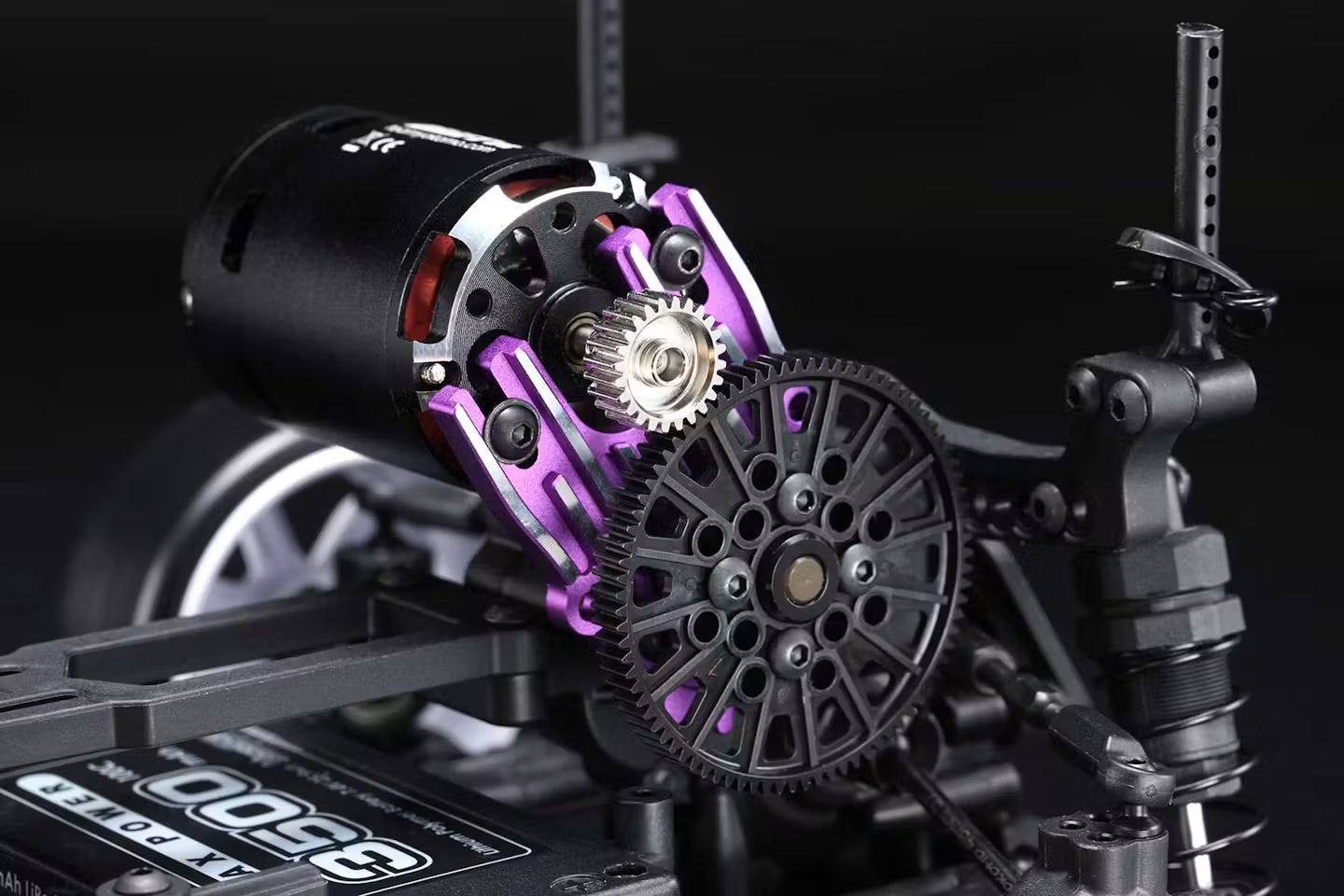 Yokomo Alum. Heat Sink Motor Mount (Purple) - RD-304P