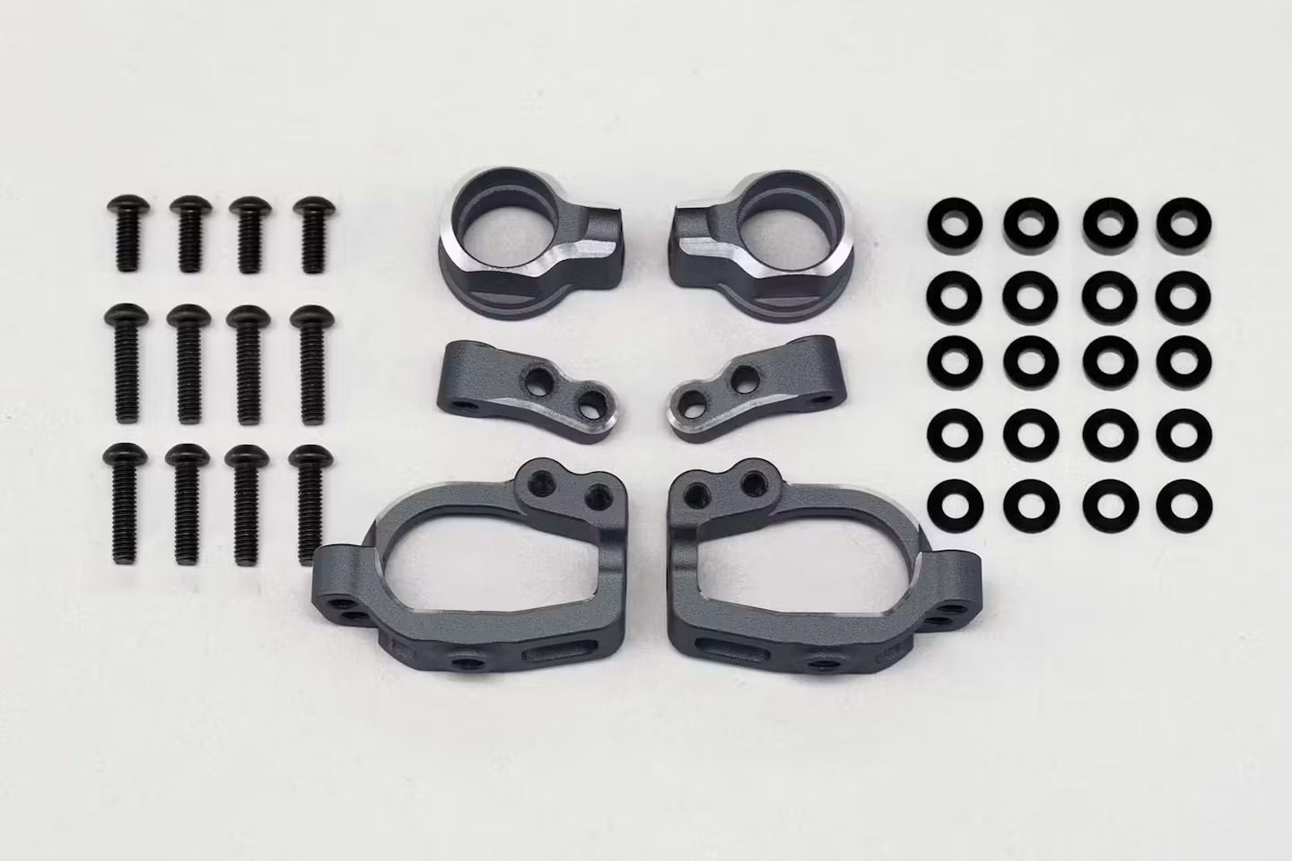 Yokomo Adjustable Front ST Block Set (Black) - RD-415SAB