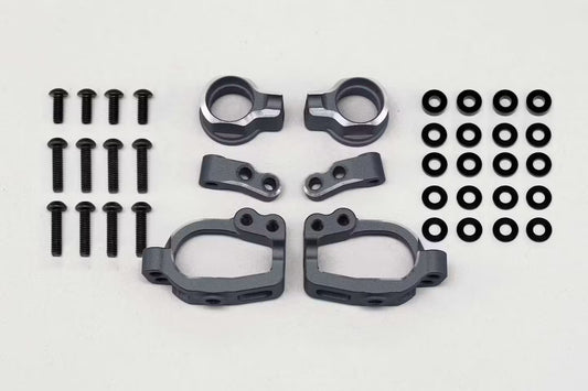 Yokomo Adjustable Front ST Block Set (Black) - RD-415SAB