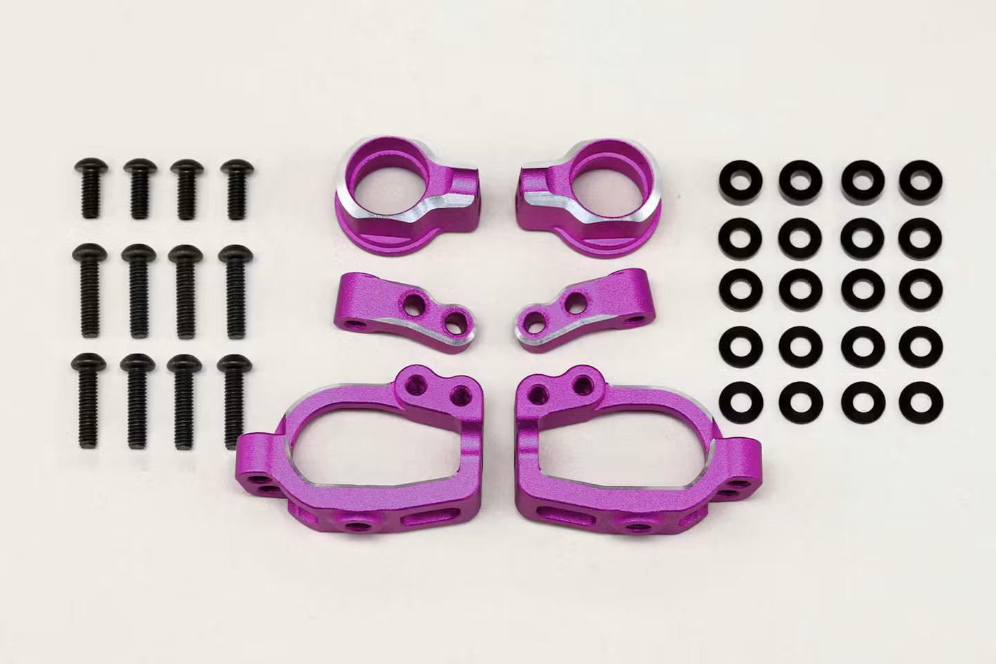 Yokomo Adjustable Front ST Block Set (Purple) - RD-415SAP