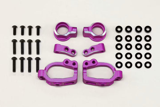 Yokomo Adjustable Front ST Block Set (Purple) - RD-415SAP