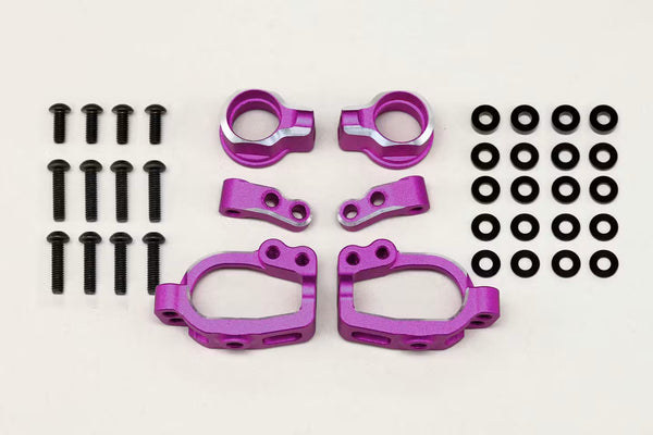 Yokomo Adjustable Front ST Block Set (Purple) - RD-415SAP