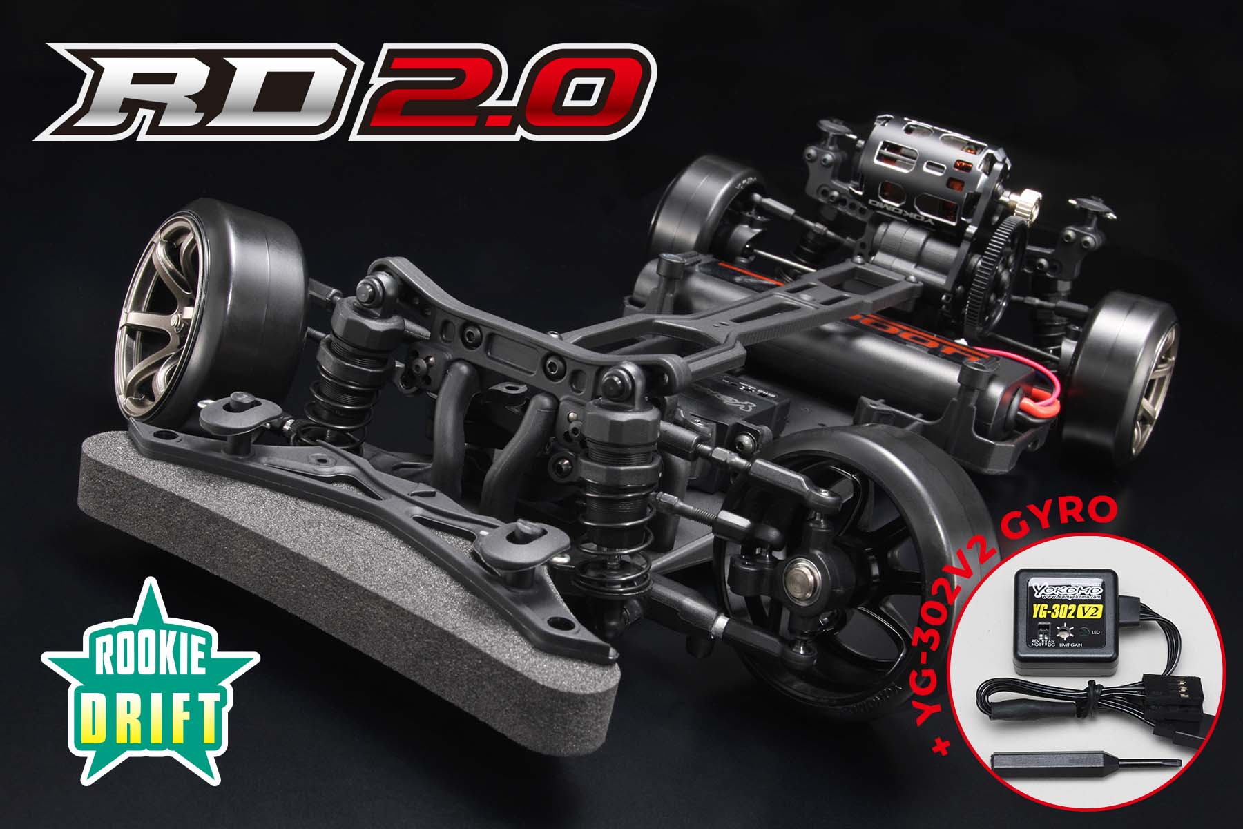 Yokomo Rookie Drift RD 2.0 Assemble Kit (with YG-302V2 Gyro) RDR-020G ...