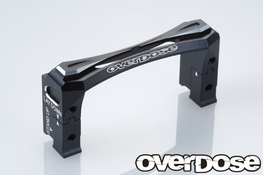 OVERDOSE 2Way Layout Aluminum Servo Mount (For GALM series / Black) - OD2493b