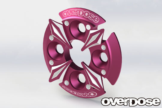 OVERDOSE Spur Gear Support Plate Type-5 (Pink) OD2672
