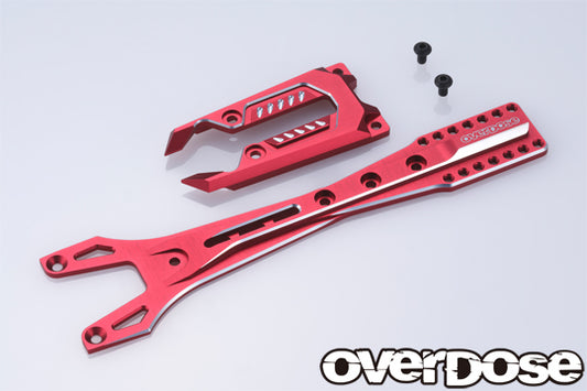 OVERDOSE Aluminum Upper Chassis Set (For GALM series / Red) - OD3818