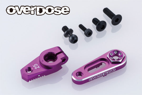 OVERDOSE JT Aluminum Direct Servo Horn Type-2 (Purple/Futaba) - OD3887