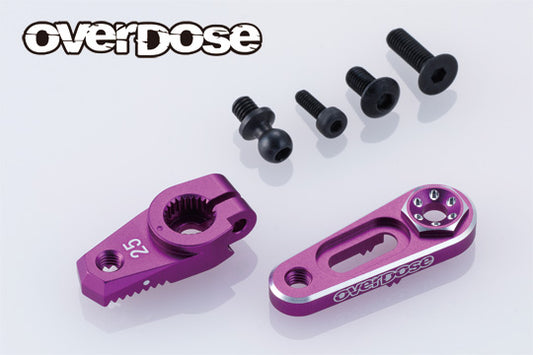 OVERDOSE JT Aluminum Direct Servo Horn Type-2 (Purple/Futaba) - OD3887