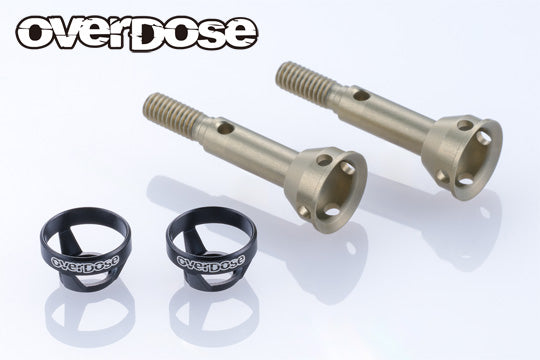 OVERDOSE Light Weight Aluminum Rear Axle Shaft (For GALM ver.2/Black) - OD3982