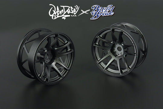 OVERDOSE VALINO N820S Aluminum Wheel OVERDOSE ver. UL-SPEC 26mm (Black anodized/ OFF+7) - BB-RW-040