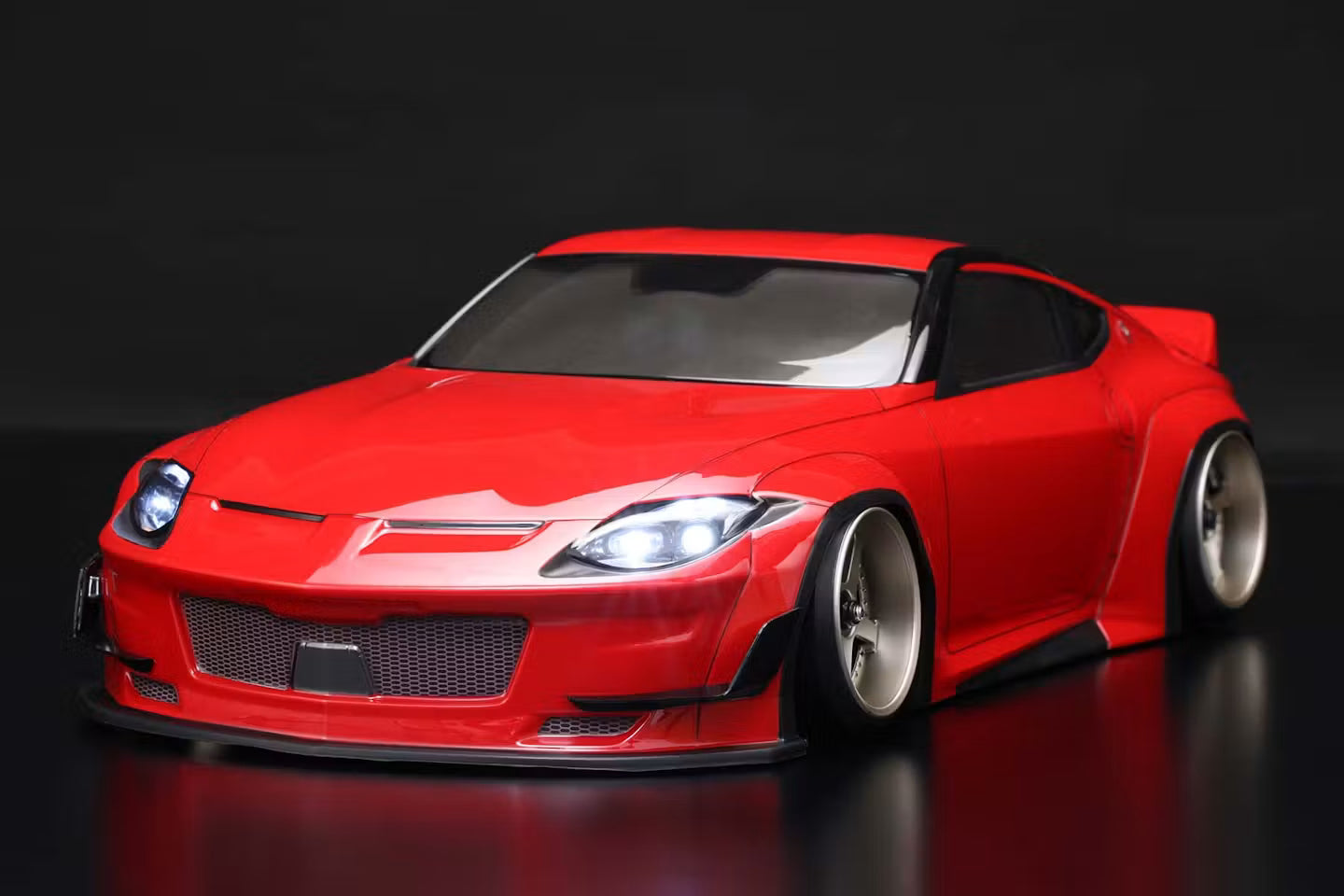 YOKOMO PANDEM NISSAN FAIRLADY Z RZ34 PRECUT - PAINTED RED - SD-RZ34RB
