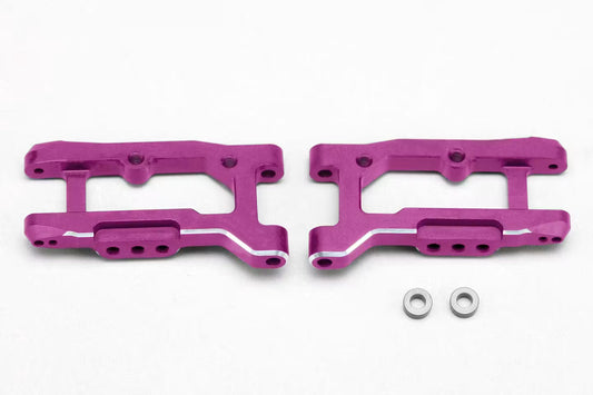 Yokomo Aluminium Rear Weight H Arm (for RD2.0/SD2.0 Short Arm) - Purple - Y2-P08RAW