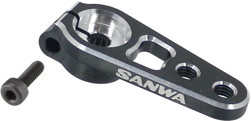 Sanwa Aluminum Servo Horn Clamp – Black (23 teeth) 107A54261A