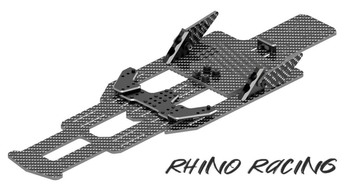 Rhino Racing Shark Lower Carbon Plate (Black) For YD2 – RR-800B