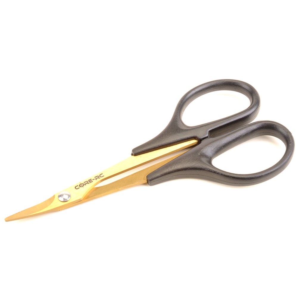CORE RC Curved Body Scissors – Ti Nitride Coated – CR860