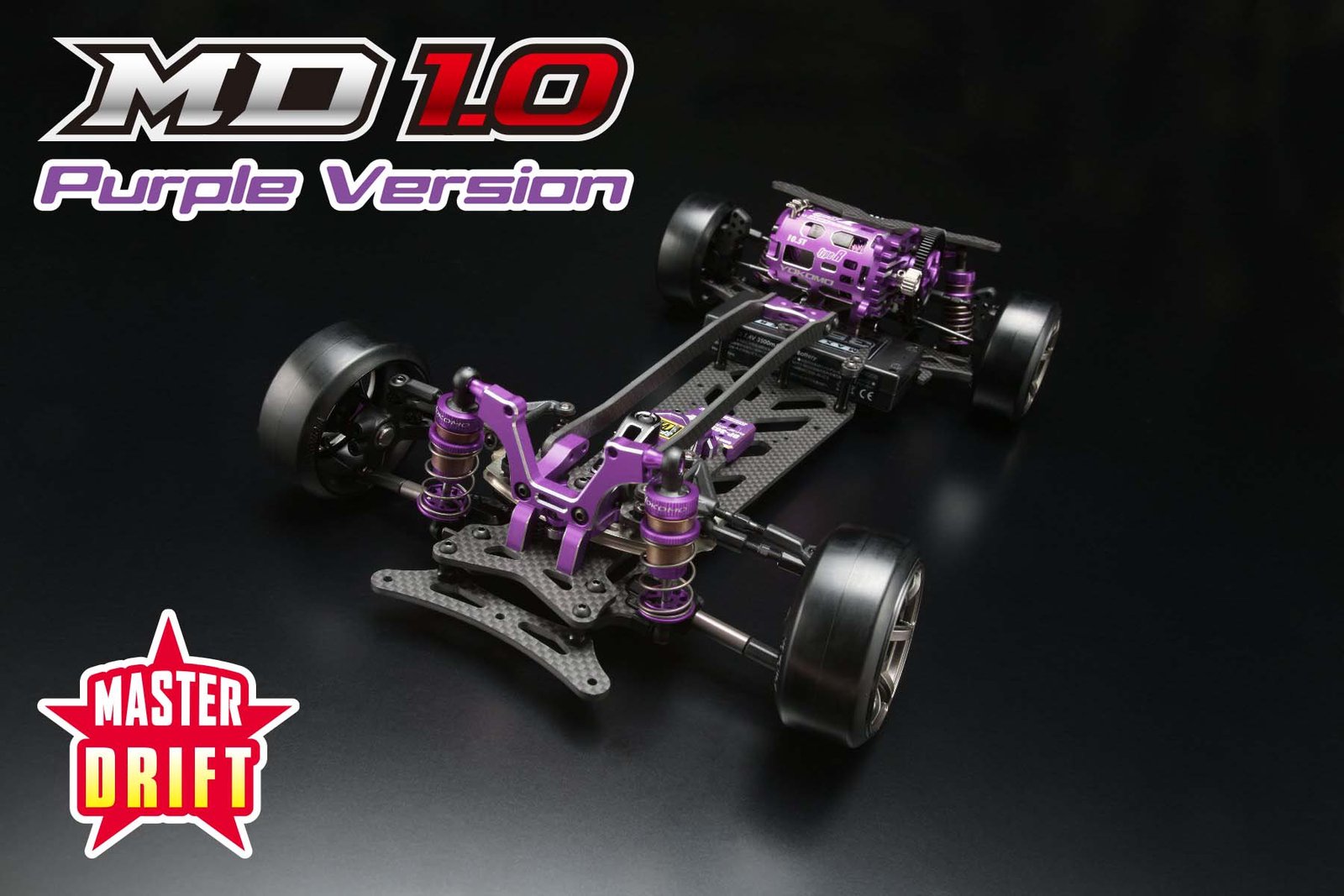 Yokomo Master Drift MD 1.0 Limited Purple Version Assemble Kit – MDR-010P