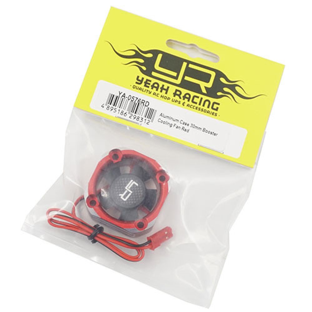 Yeah Racing Aluminum Case 30mm Booster Cooling Fan Red – YA-0576RD