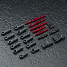 MST RMX 2.5 aluminum turnbuckle shaft set (red) – 210658R