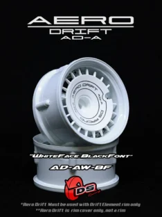 DS Racing AERO DRIFT Slope White / Black Font – AD-AW-BF