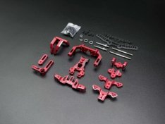 Team AD-XF Front Gearbox/Bulk Head Conversion Kit RED- AD-9019R